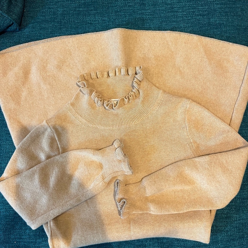 Crewcuts Cream Mock Neck sweater dress